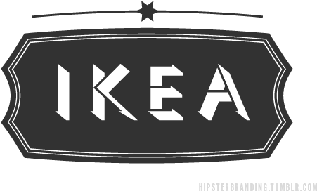 Ikea - Hipster Branding (500x300), Png Download