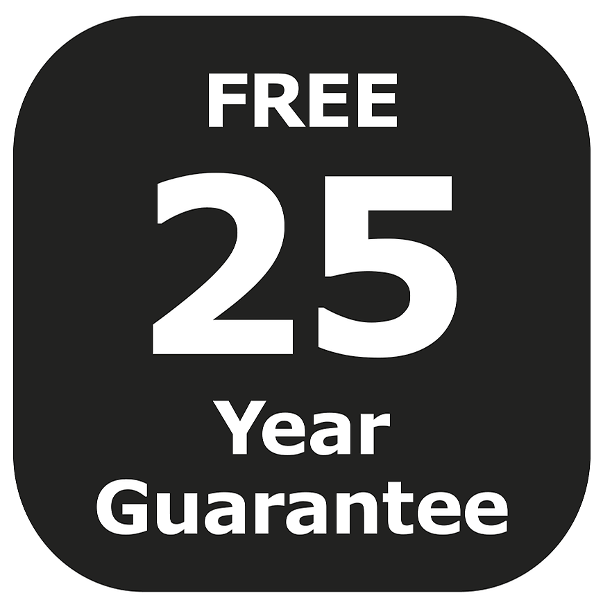 Free 25 Year Guarantee Logo - Free 25 Year Guarantee (2048x963), Png Download