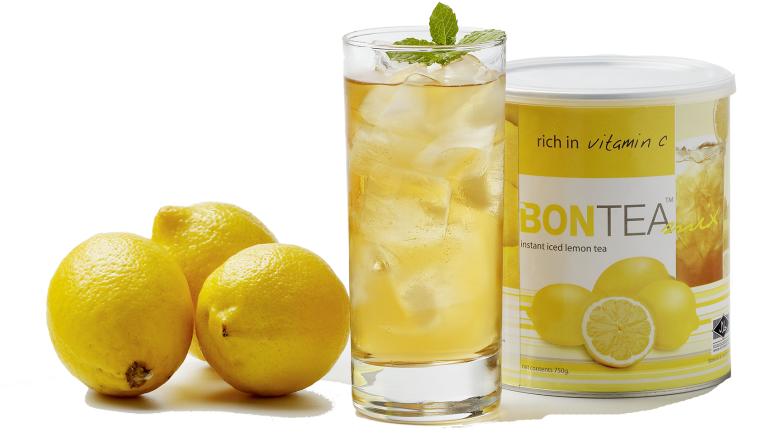 Iced Lemon Tea - Bon Ice Lemon Tea (800x491), Png Download