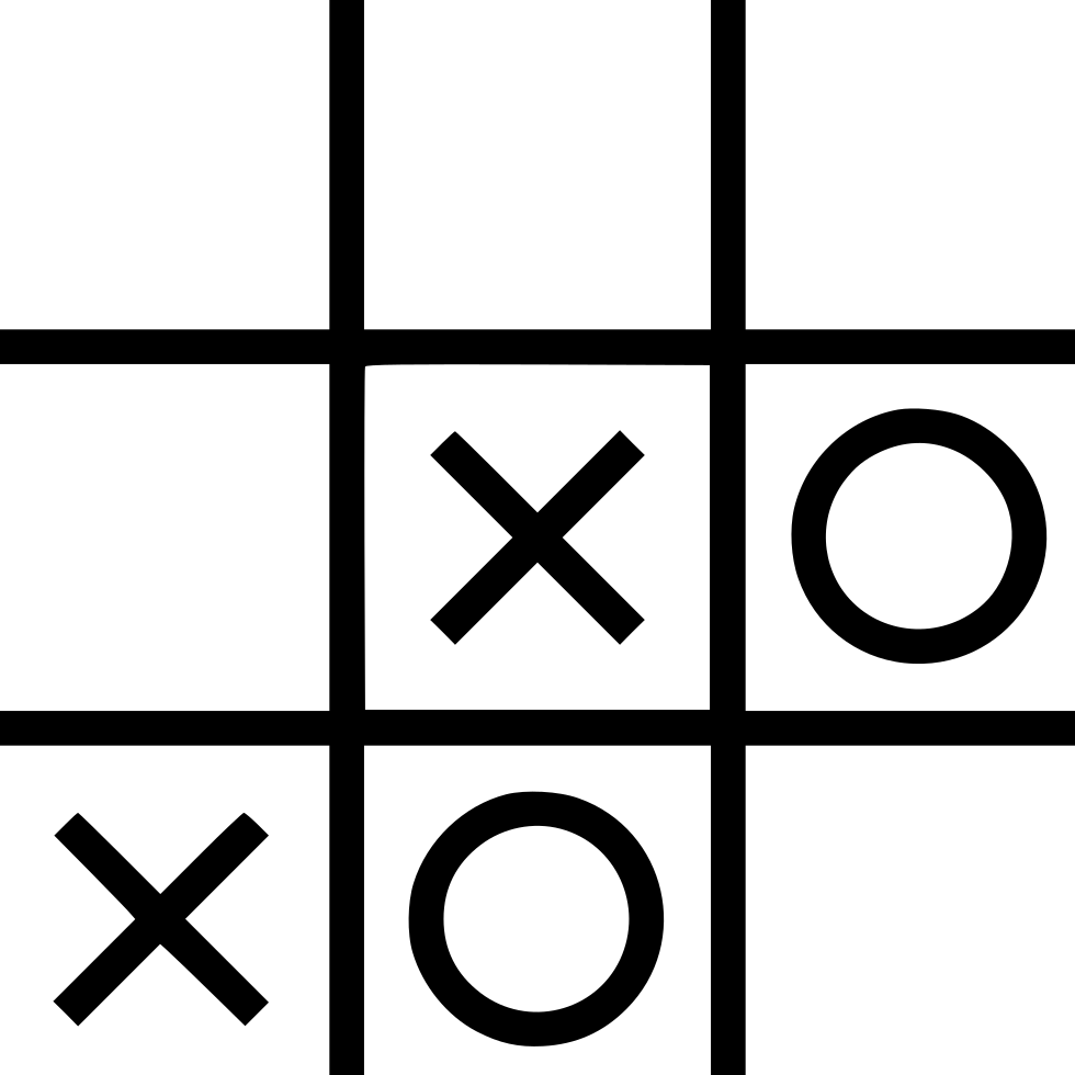 Game Last Bench Cross Circle Play Fun Comments - Tic Tac Toe Svg (980x980), Png Download