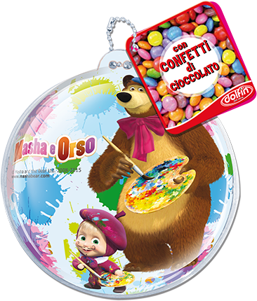 Zip Pouch Masha And The Bear - Bunte Süßigkeits-leckereien Papierserviette (410x480), Png Download