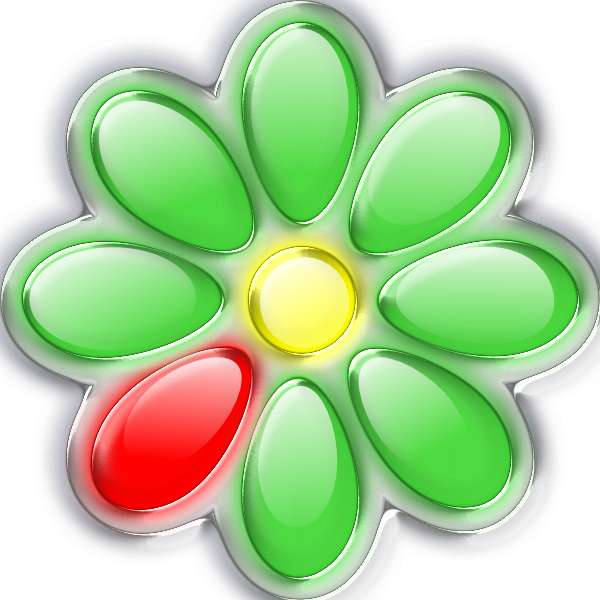 Free Vector Lemonade Jo Icq Glass Flower Clip Art - Green Flower With One Red Petal (600x600), Png Download