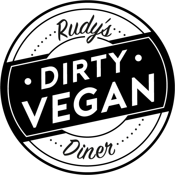 Vegan-logo - Rudy's Dirty Vegan Diner (1280x800), Png Download