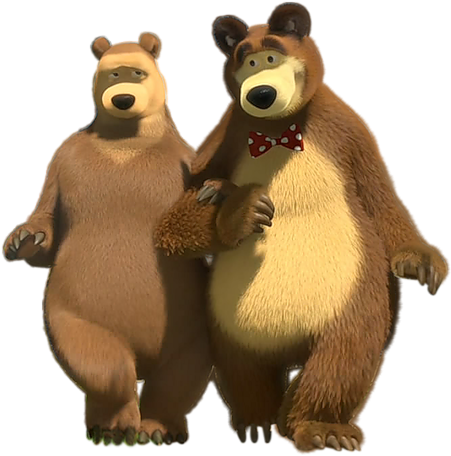 Masha And Bear - Ayı Çizgi Film Karakterleri (500x500), Png Download
