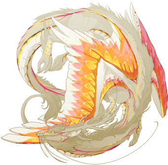 Lightburst Flora Accent - Flight Rising Imperial Female (350x350), Png Download