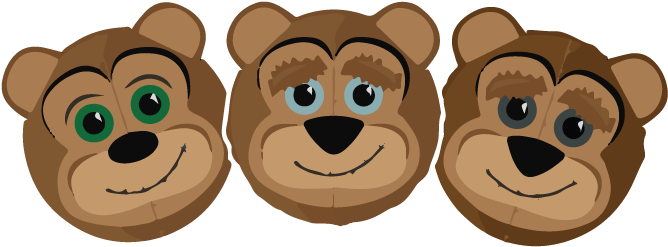 Sat, Breakfast 8 Am To - Three Bears Clip Art (678x251), Png Download