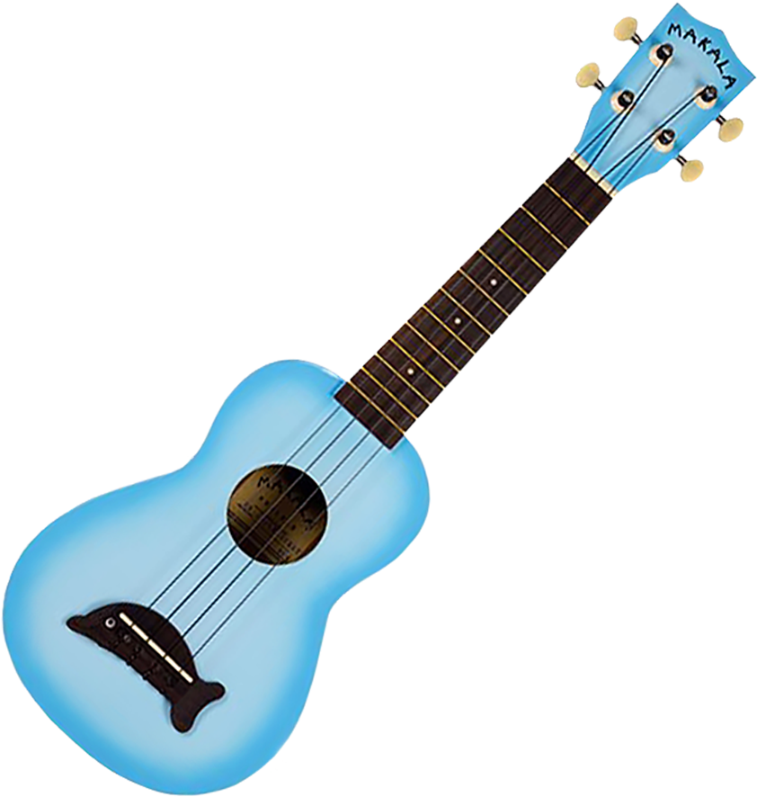 Makala Dolphin Soprano Ukulele - Kala Makala Dolphin Soprano Ukulele, Light Blue (1000x1000), Png Download