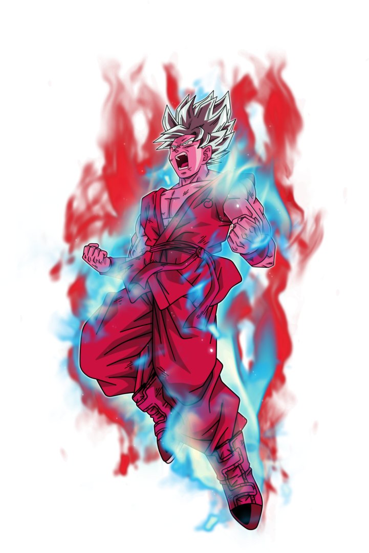 Goku Super Saiyan Blue Kaioken X10 By Bardocksonic - Goku Super Saiyan Blue Kaioken Png (739x1081), Png Download