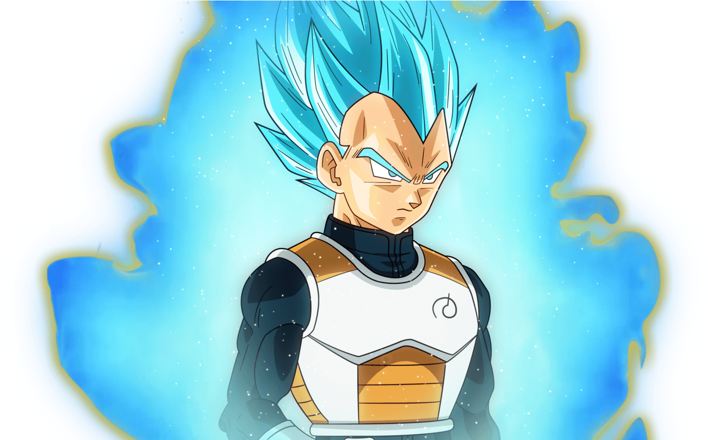 Super Saiyan Blue Vegeta - Vegeta Ssj Blue Com Aura (1600x879), Png Download