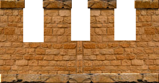 Photo Castlewallparapet2dark-1 - Brickwork (511x266), Png Download
