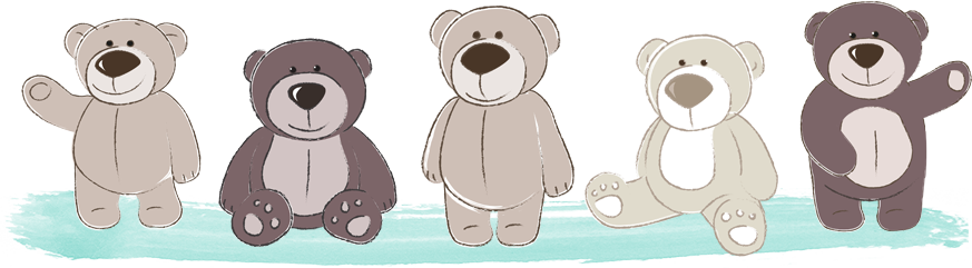 Personalised Bears On Holiday - Teddy Bear (873x241), Png Download