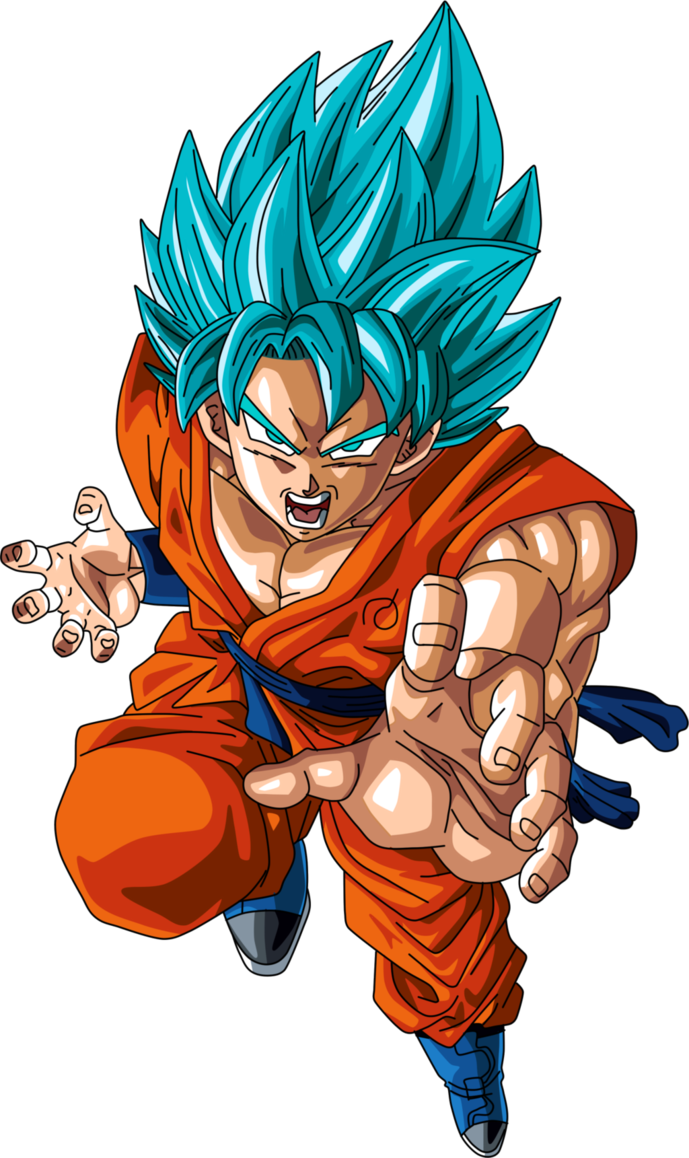Goku En Super Saiyan Blue O Super Saiyan Dios Super - Dragon Ball Goku Super Saiyan God Ss (689x1158), Png Download