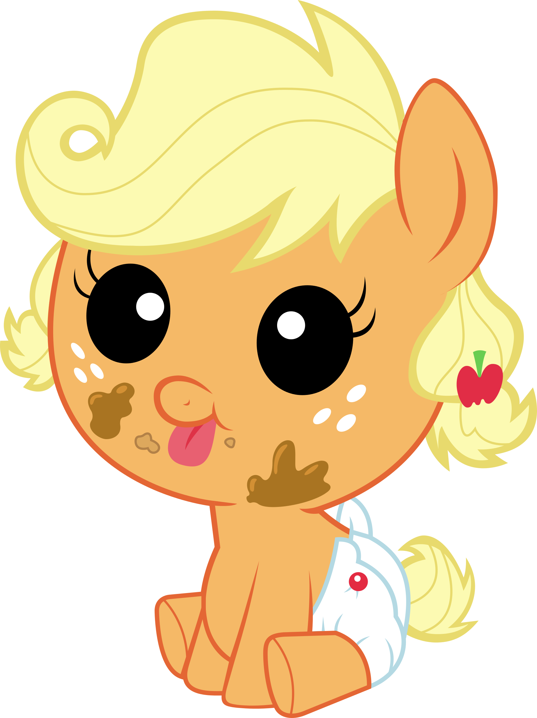 1132067 Safe Artist Colon Bluetech Applejack Apple (1868x2500), Png Download