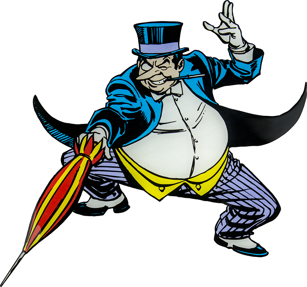 Penguin Clipart Villain - 2011 Hot Wheels Dc Comics Originals 4-pack, 1:64 Die (1000x935), Png Download