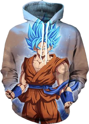 Super Saiyan Blue Goku Hoodie - Super Saiyan God Goku Hoodie (400x400), Png Download