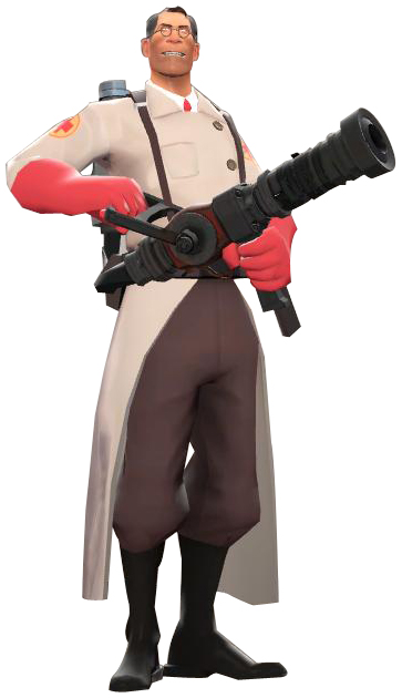 The Medic - Overwatch Mercy And Tf2 Medic (363x630), Png Download