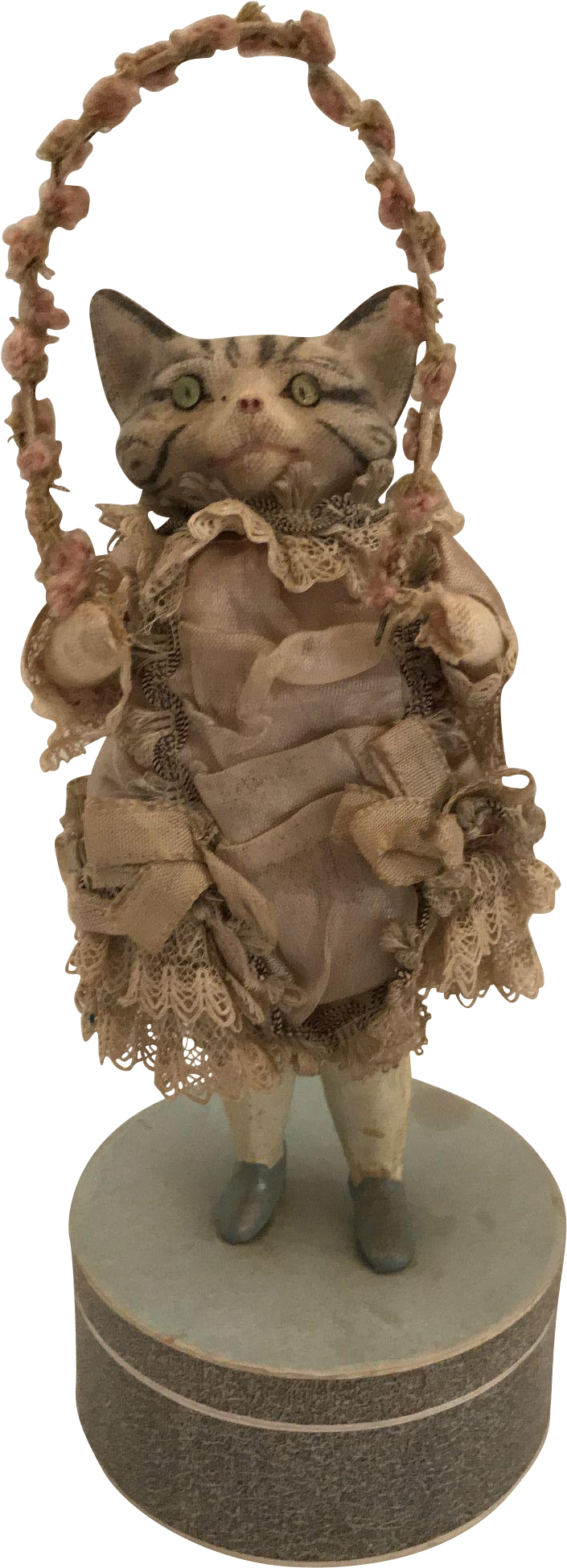 10 1/2 Antique German Dressed Cat Jumping Rope, Candy - Figurine (1948x1948), Png Download
