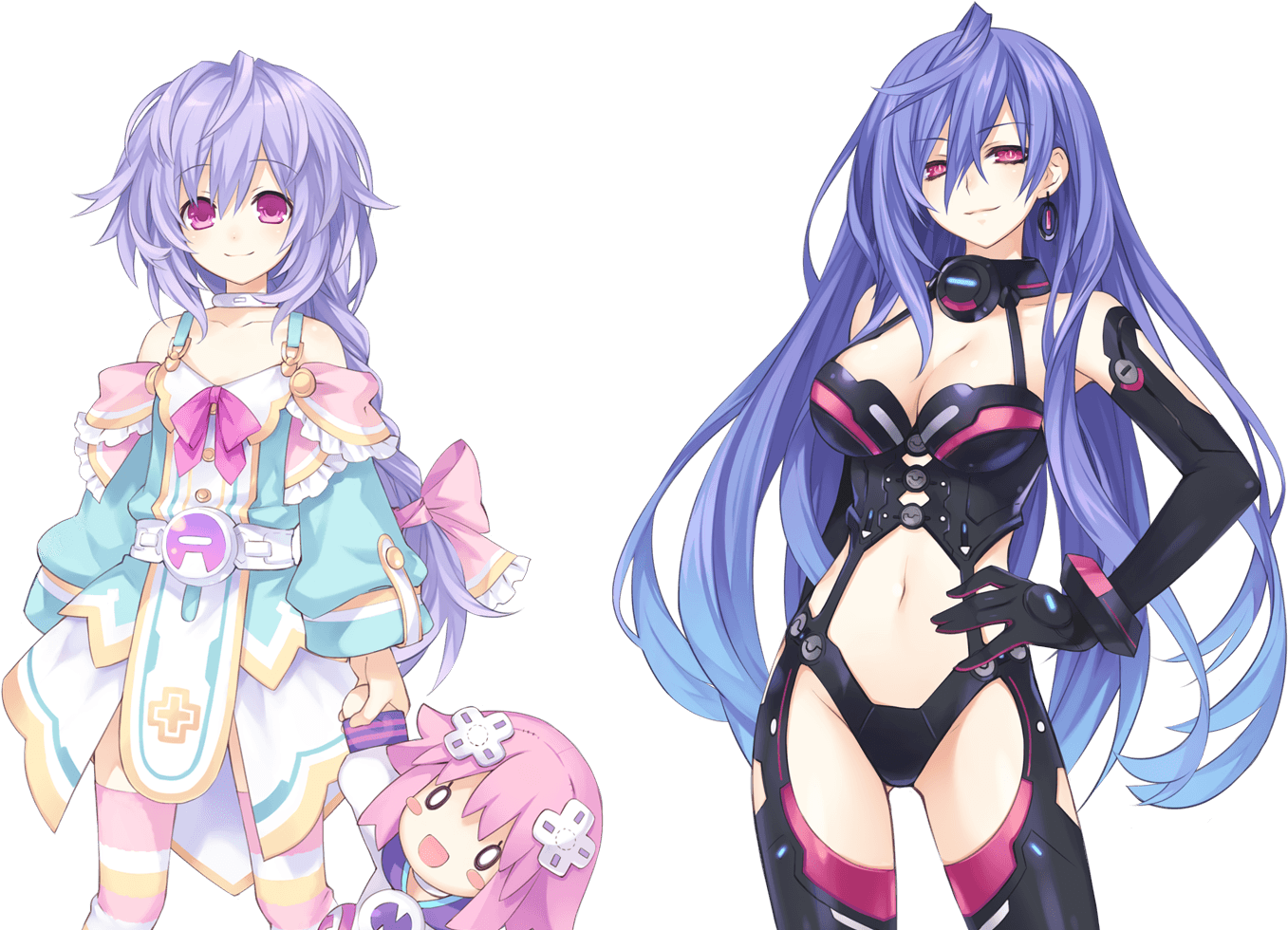 Pluta Iris Heart Rebirth - Hyperdimension Neptunia Rebirth 3 Plutia (1600x1190), Png Download