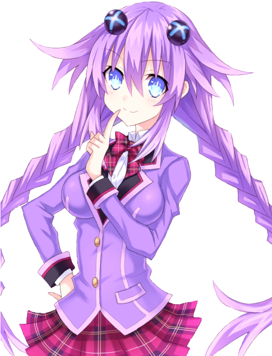 View Samegoogleiqdbsaucenao School Uniform Purple Heart - Anime School Uniform Purple (540x720), Png Download
