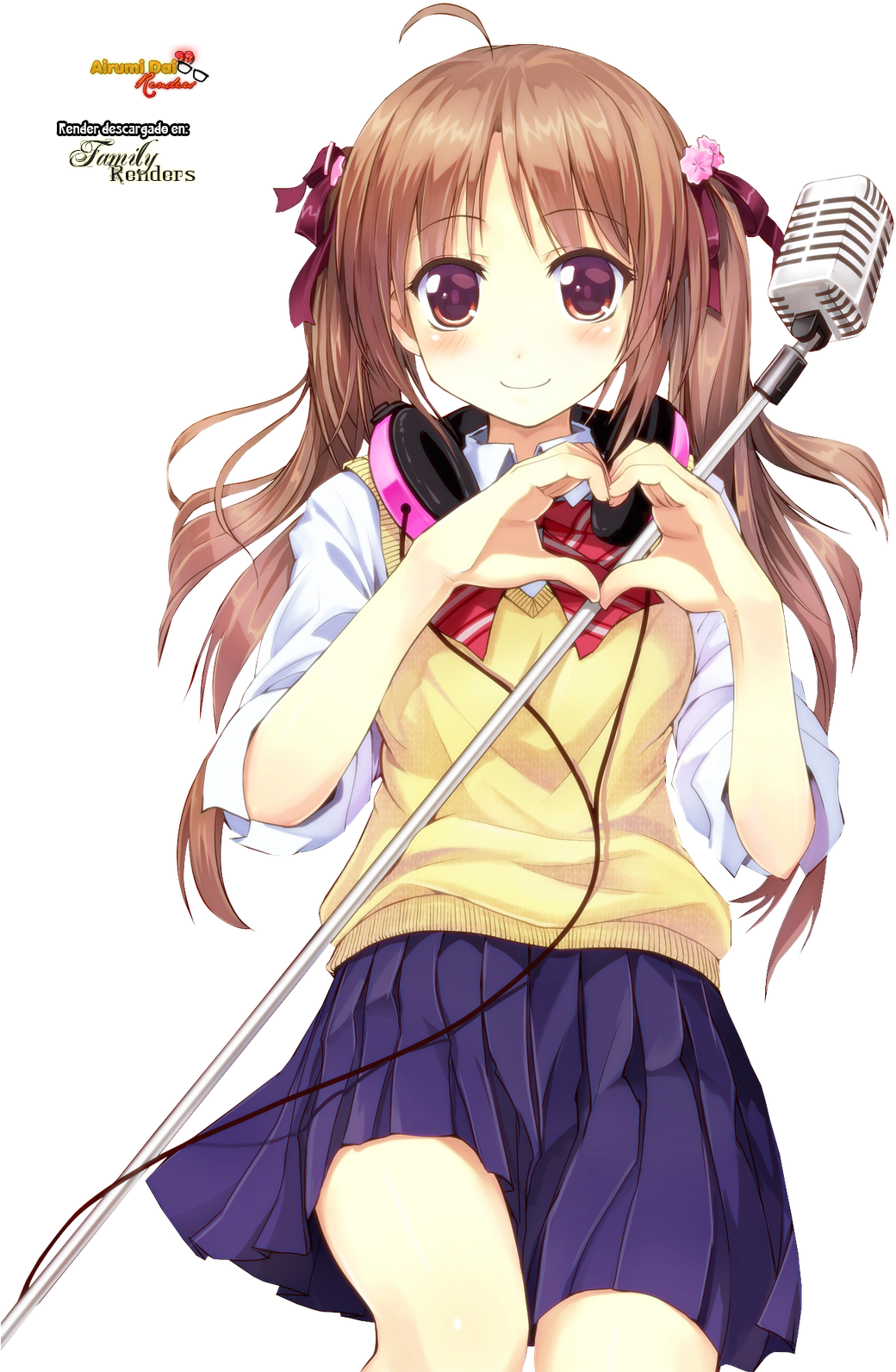 Anime Girl Heart Transparent (1200x1600), Png Download