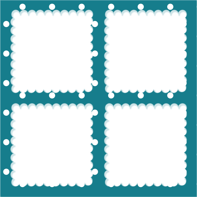 Резултат С Изображение За Blue Simple Frame For Photo - 4 Frame Collage Png (800x800), Png Download