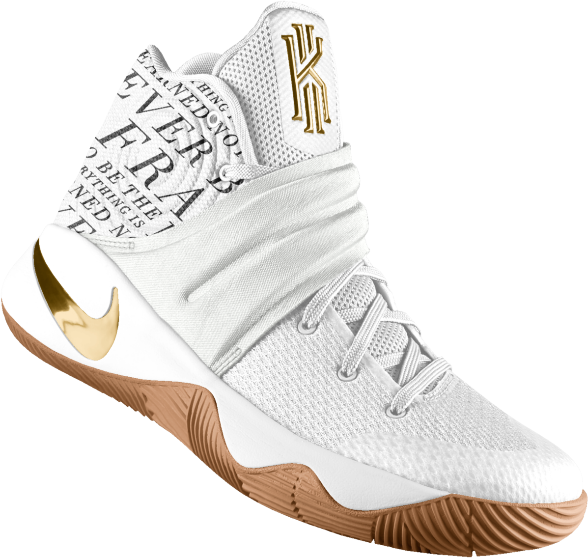 Kyrie 2 Id Basketball Shoe - Kyrie Irving Basketball Shoes White And Gold (1500x1500), Png Download