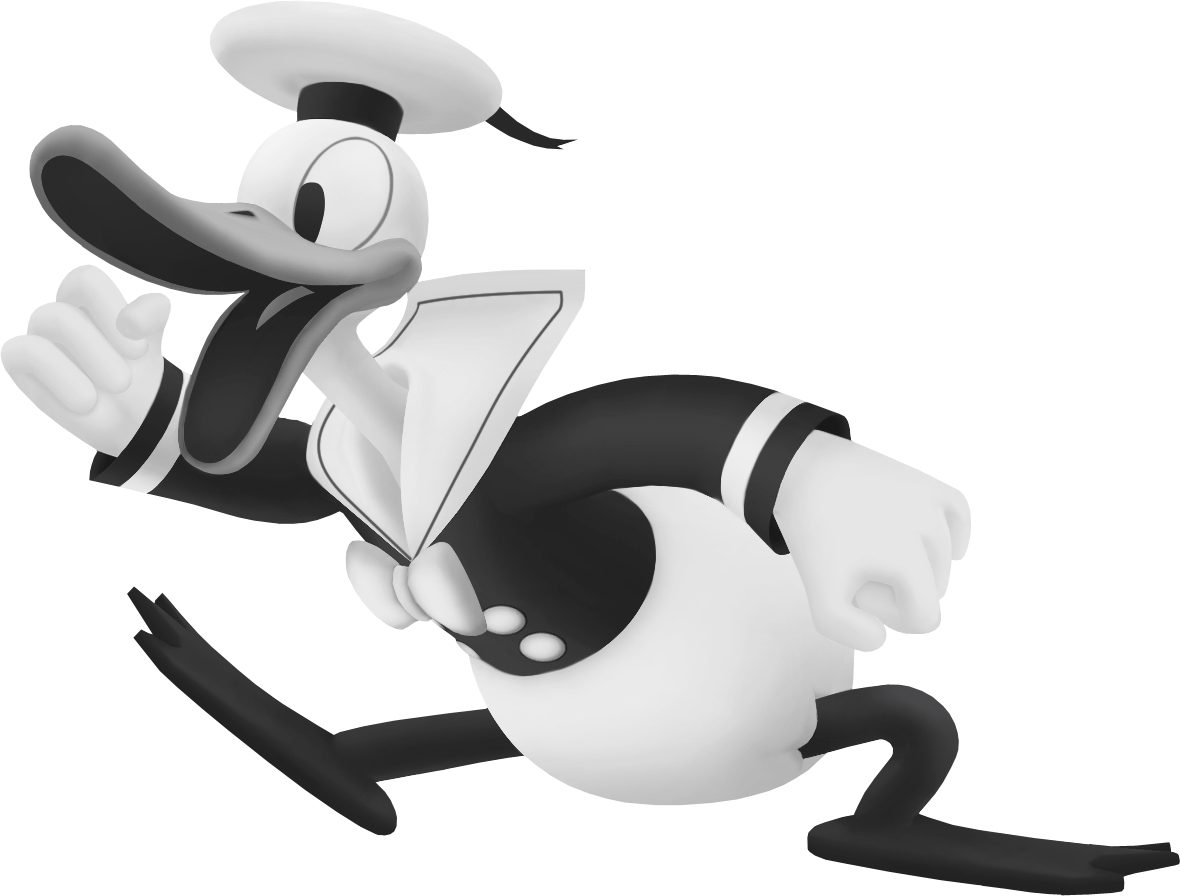 Retro Donald - Kingdom Hearts 2 Sora Donald Goofy Timeless River (1180x896), Png Download