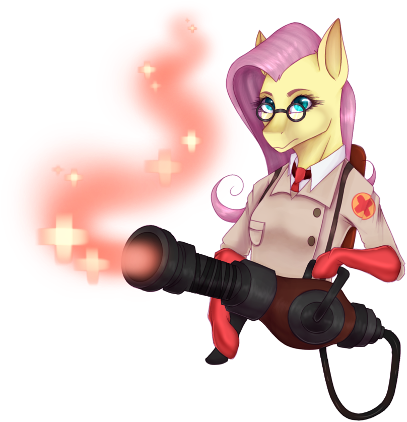 Unig0re, Class, Crossover, Cure, Doctor, Fluttermedic, - Cartoon (929x859), Png Download