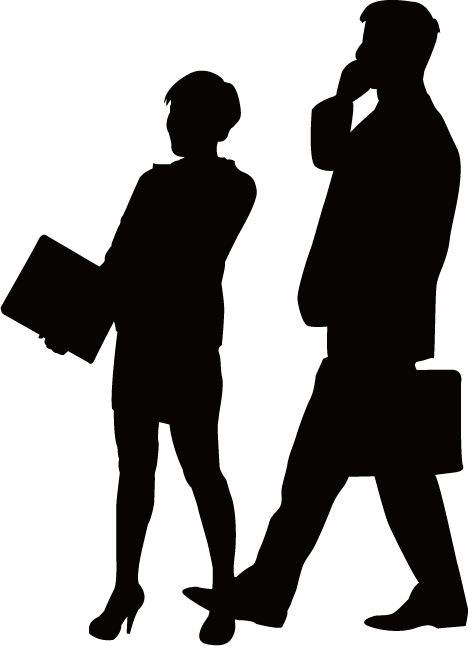 Business Person Silhouette Png - People Silhouette Png (468x646), Png Download