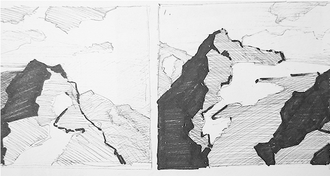 Clip Art Library Stock Drawings Portage Glacier No - Sketch (664x441), Png Download