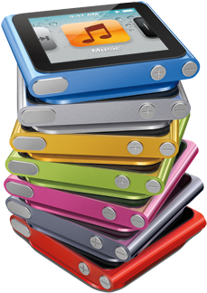 Ipod Nano - Ipod Nano 6th Colours (600x340), Png Download