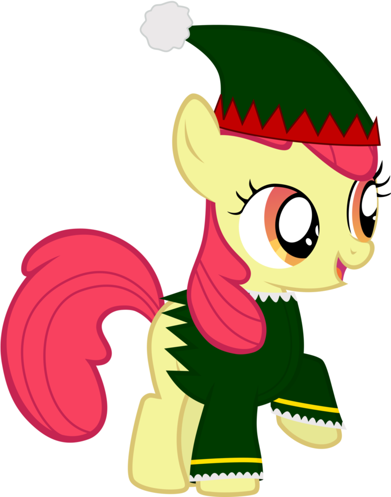 Apple Bloom The By Sakatagintoki On Deviantart - My Little Pony Christmas Apple Bloom (778x1028), Png Download