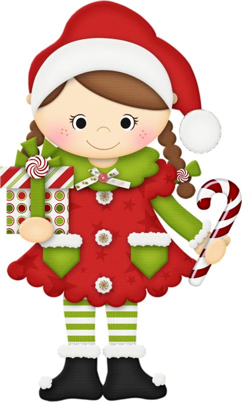 Elves Huge Freebie - Mamae Noel Desenho Png (483x800), Png Download
