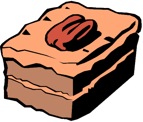Brownie Clipart Cartoon - Brownie Clipart (500x427), Png Download