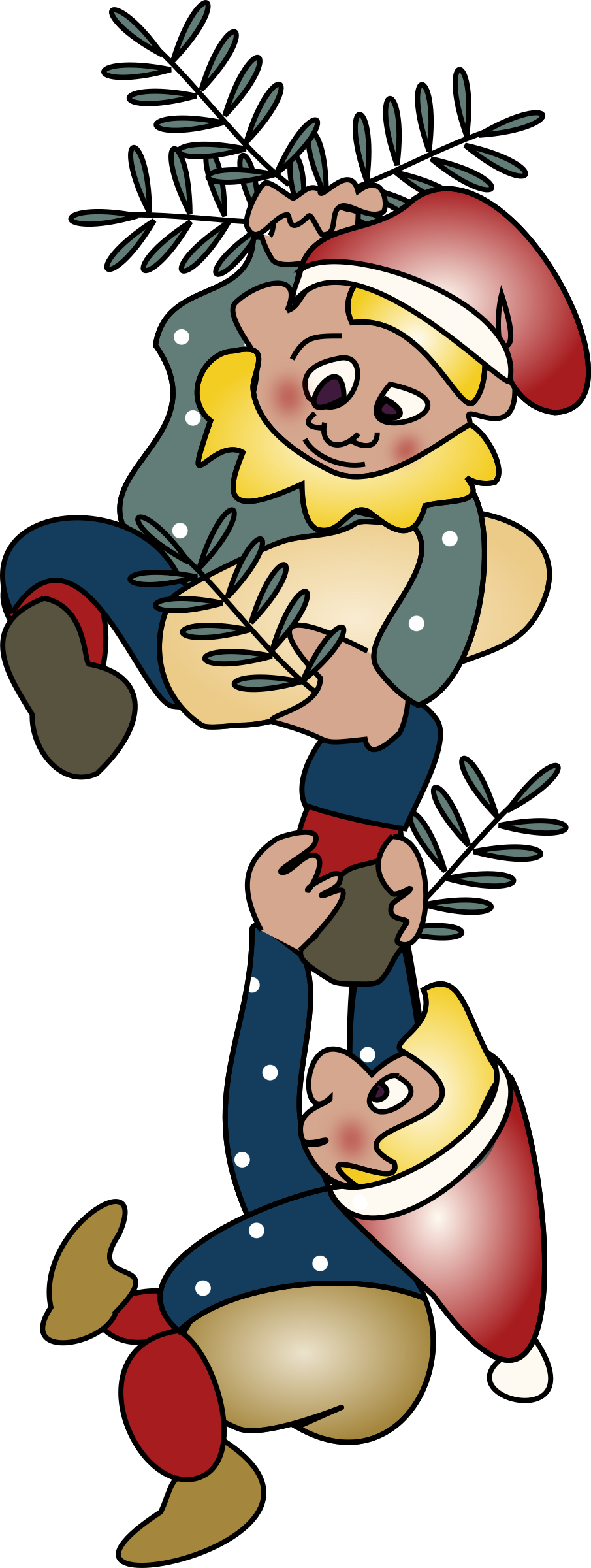 2 Kravlenisse Big By @salvor, "kravlenisser" Danish - Elves Climbing (905x2400), Png Download