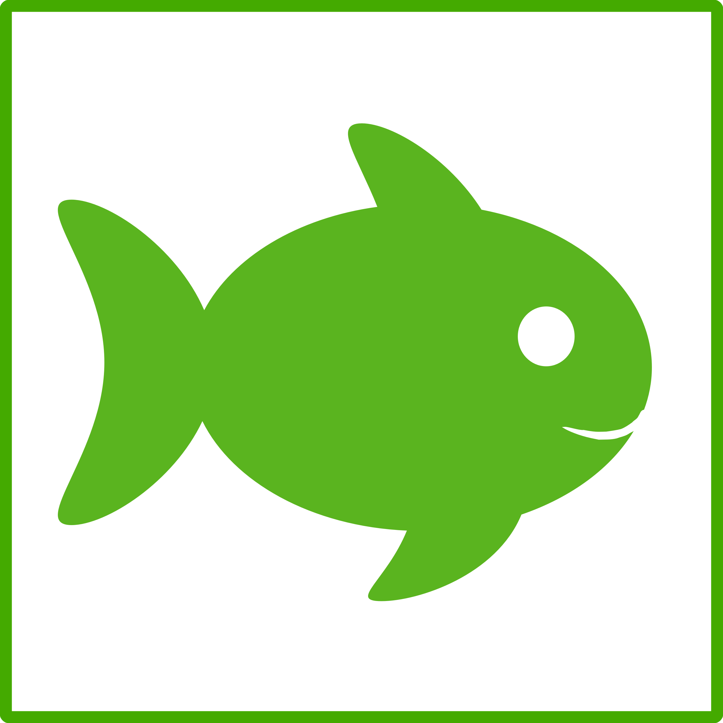 Clipart Eco Green Fish Icon - Green Fish Icon Png (2400x2400), Png Download