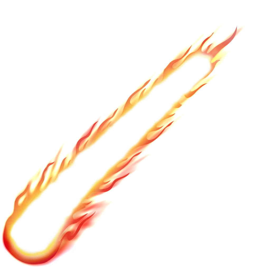 Este Gráficos Es Fireball Transparent Sobre Fireball, - Png 流星 (1024x1035), Png Download