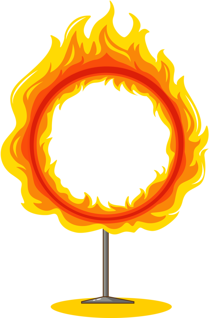 Png Carnival A - Cartoon Fireball (692x1024), Png Download