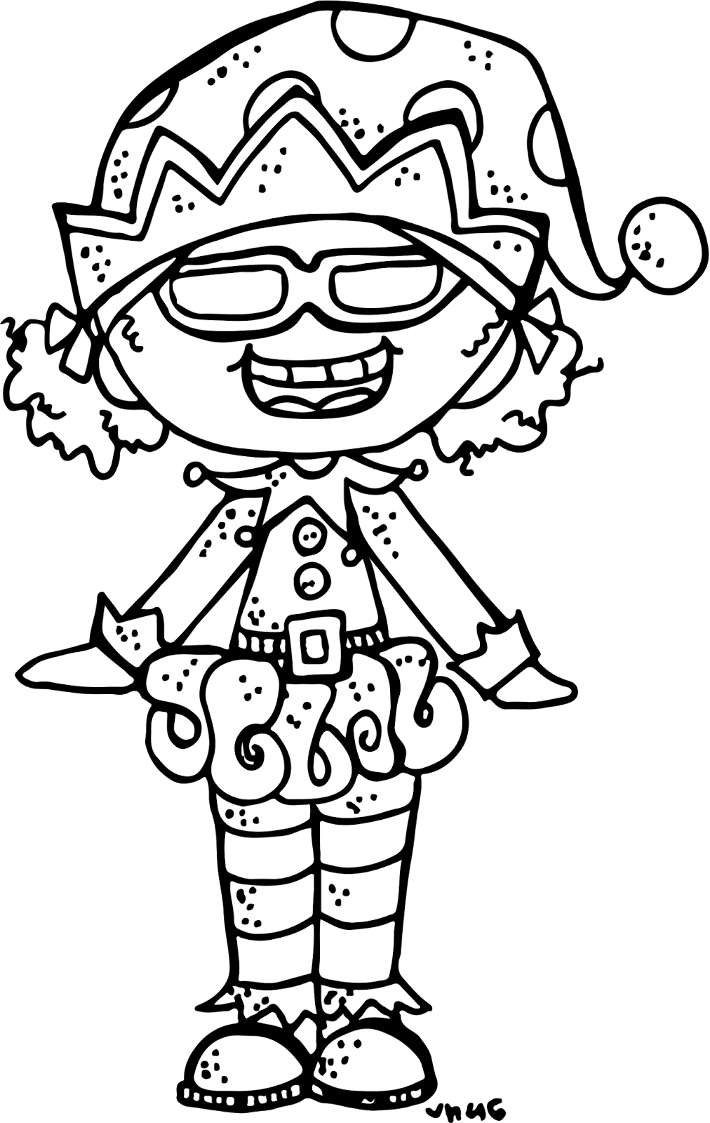 Giving Tuesday Winners Have Been Chosen Melonheadz - Melonheadz Christmas Black And White (1012x1600), Png Download