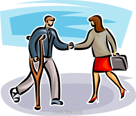 Two Business People Shaking Hands Royalty Free Vector - Holding Hands (480x409), Png Download