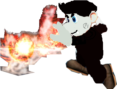 Curse Vampire Fireball - Cartoon (400x329), Png Download