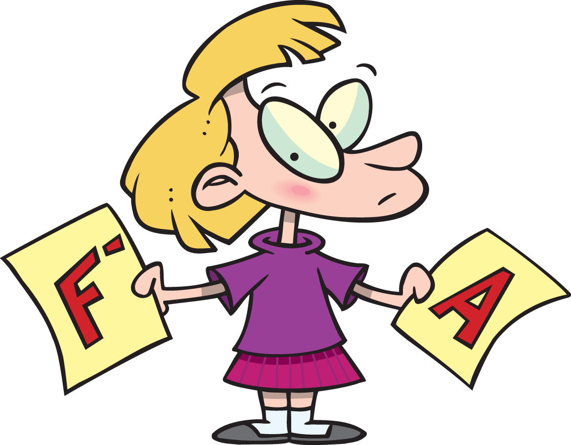 Good Grades And Bad Grades (1155x900), Png Download