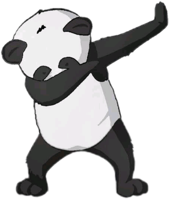 Panda Dabbing Transparent (569x672), Png Download