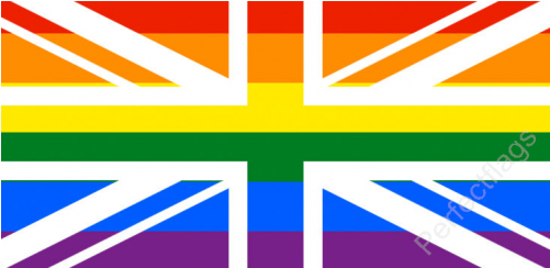 Union Jack Gay Pride Rainbow Flag - Union Jack Pride Flag (500x500), Png Download