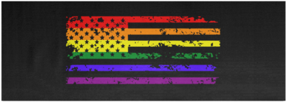 Pride Rainbow Flag Black Yoga Mat - Paper Product (480x480), Png Download