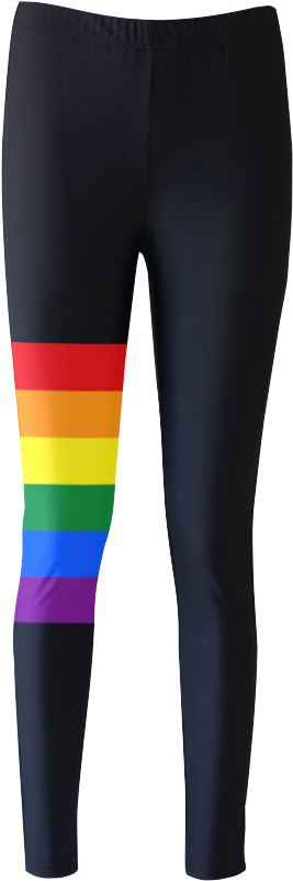 Gay Pride Rainbow Flag Stripes Women - Leggings (1000x1000), Png Download