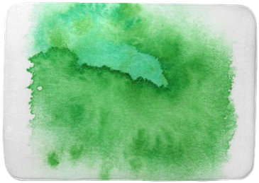 Bright Green Round Paint Splash Painted In Watercolor - Watercolor Painting (400x400), Png Download