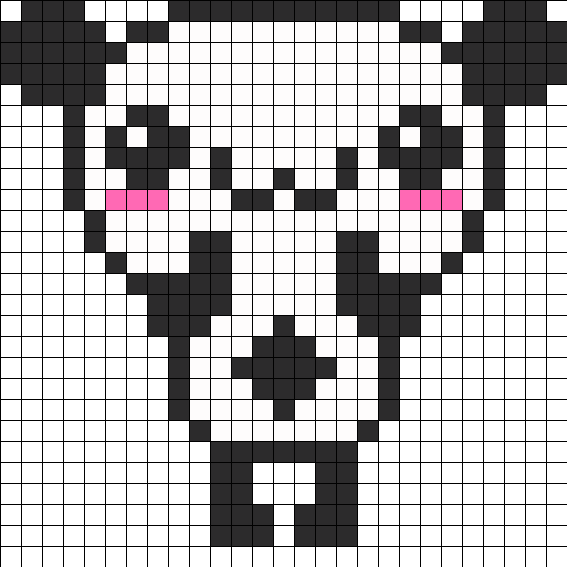 Happy Cute Panda Perler Bead Pattern / Bead Sprite - Central City Brewing Co Ltd (567x567), Png Download