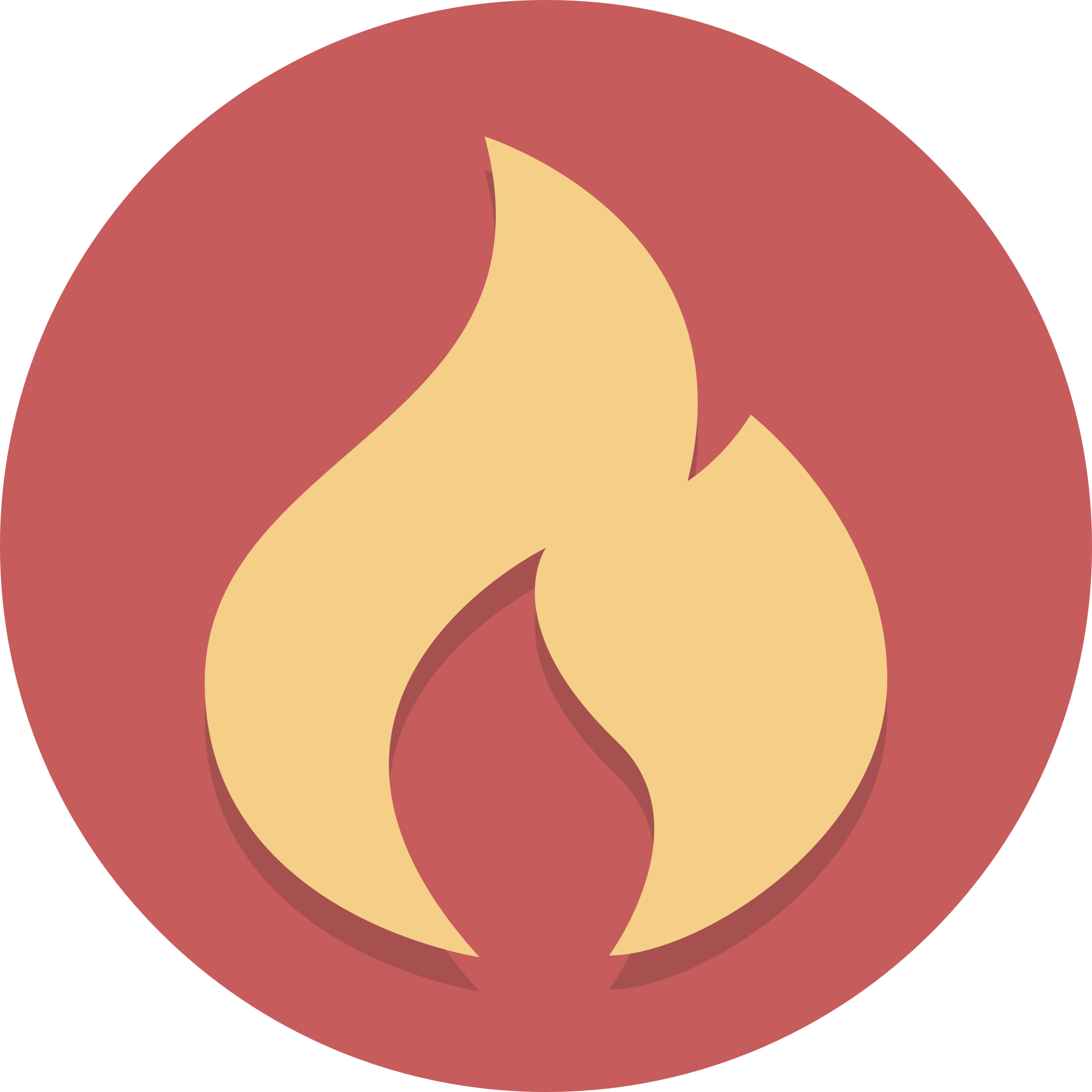 Open - Flame Icon (2000x2000), Png Download