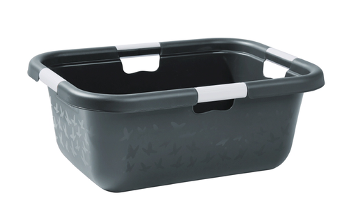 Laundry Basket, Gray Solid - Laundry Baskets (500x500), Png Download